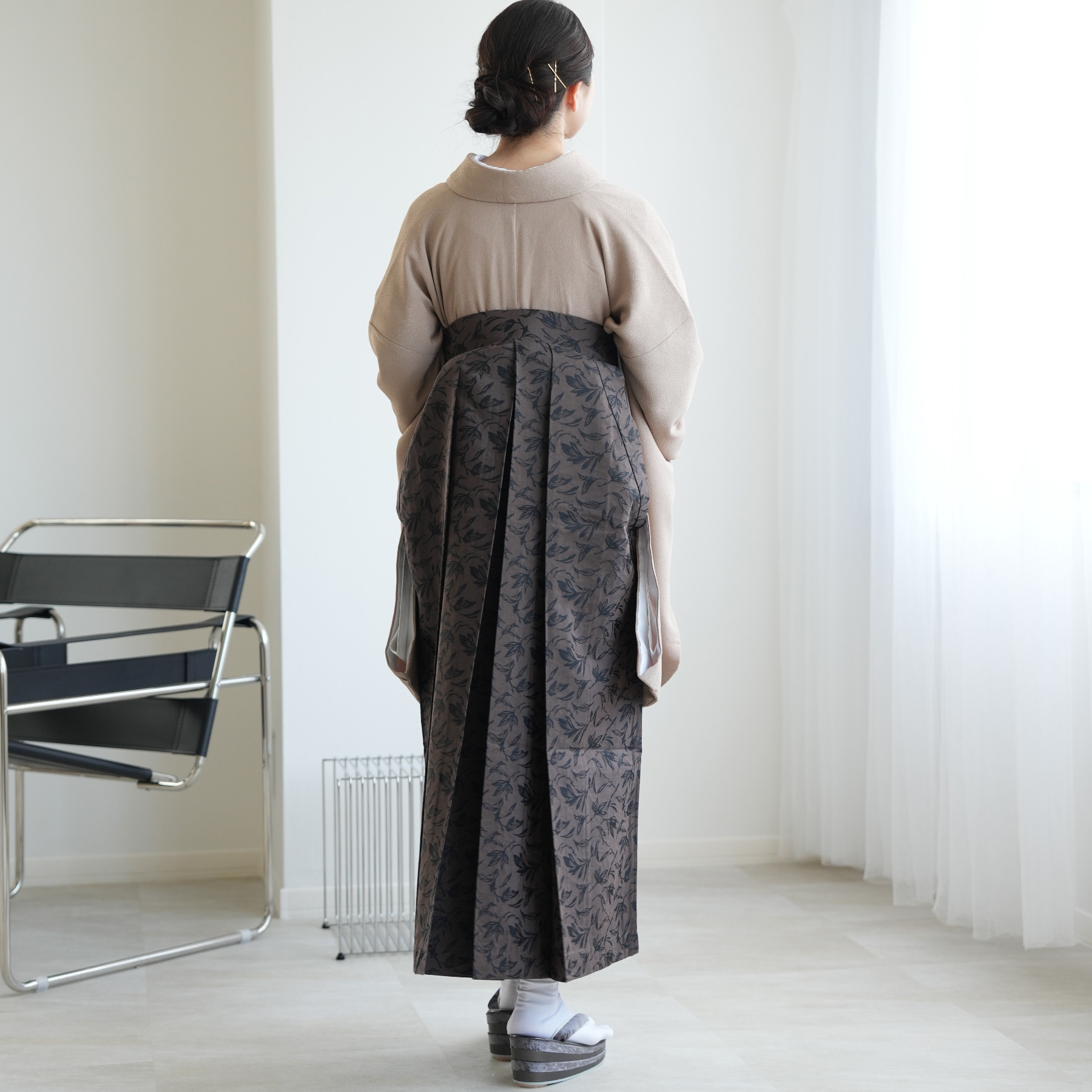 袴 レンタル 卒業式 2尺袖着物 17点セット utatane 古典柄 レトロ 袴
