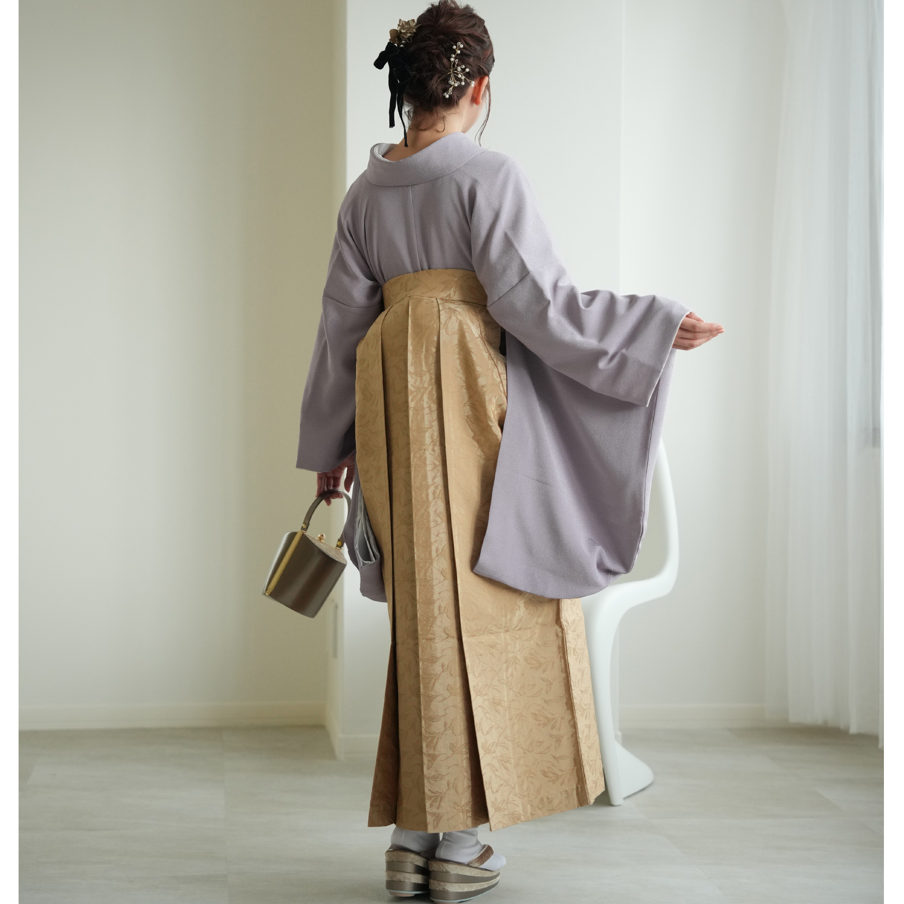 袴 レンタル 卒業式 二尺袖着物 17点セット フルセット utatane 古典柄