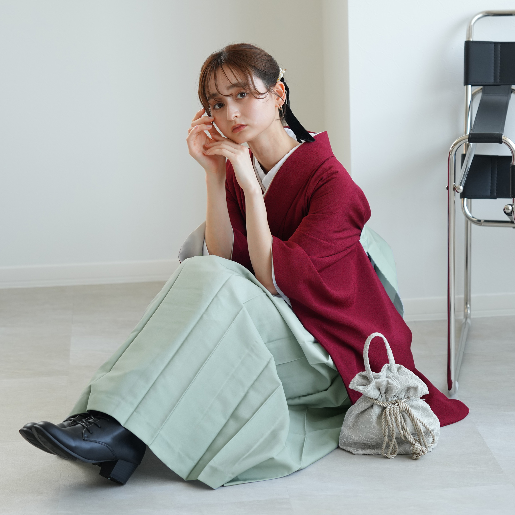 2尺袖着物 袴 17点セット（サブ6画像）