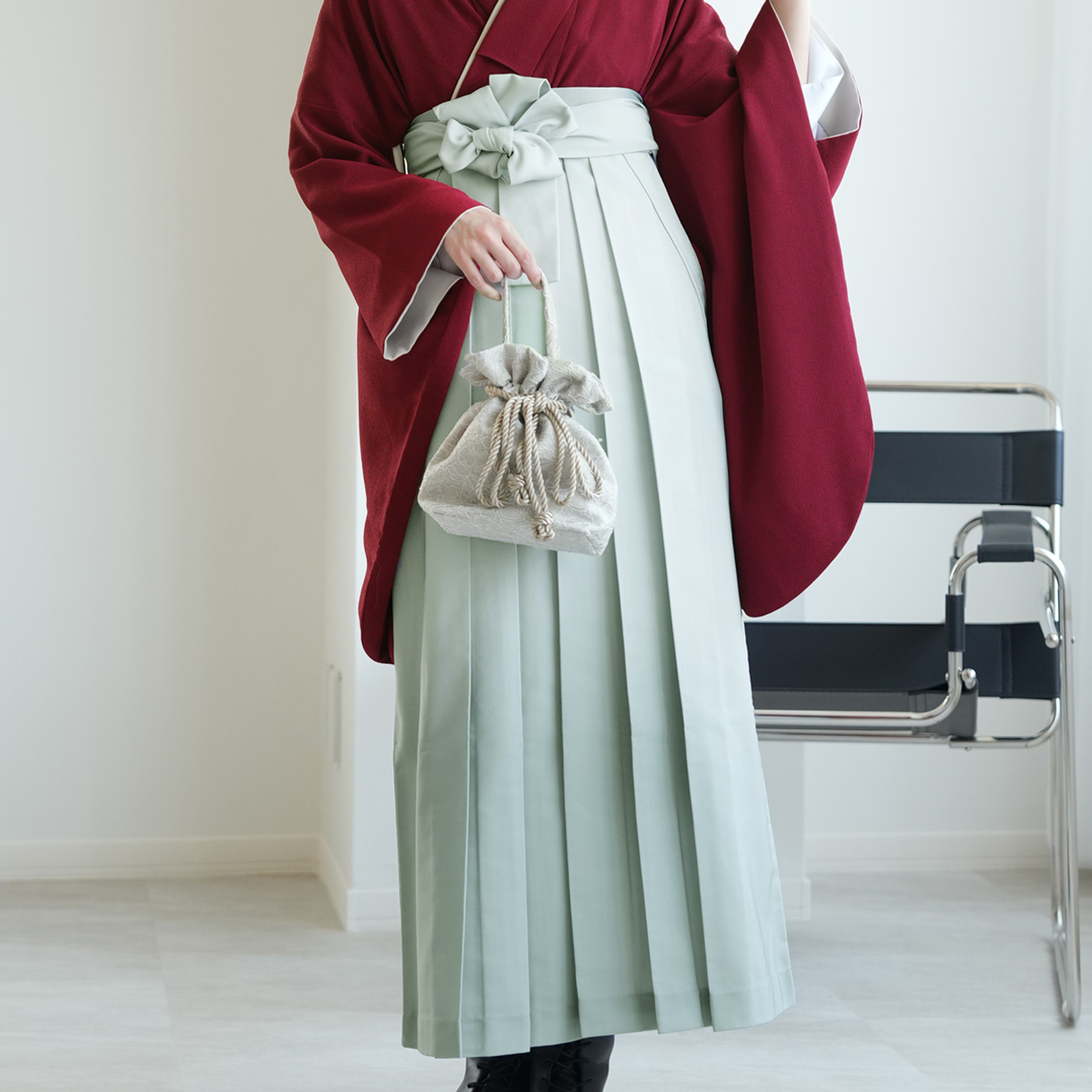 袴 レンタル 卒業式 2尺袖着物 17点セット utatane レトロ 袴セット