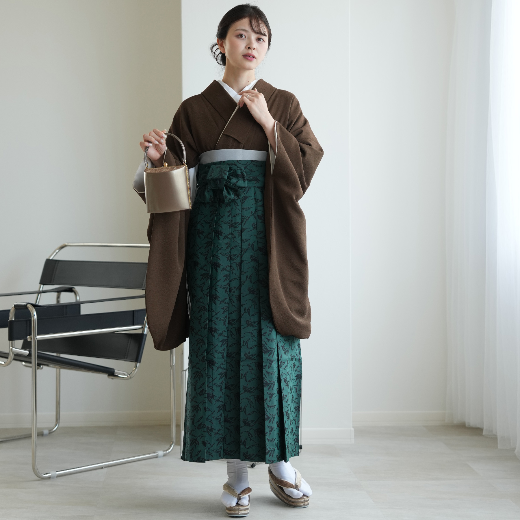 袴 レンタル 卒業式 2尺袖着物 袴 17点セ...の詳細画像3
