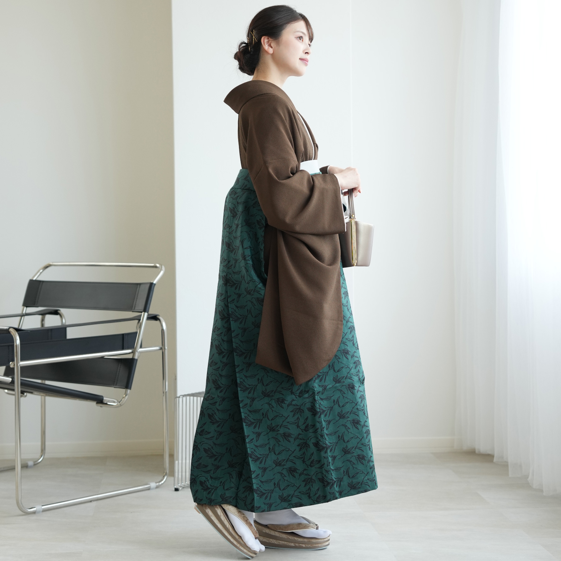 袴 レンタル 卒業式 2尺袖着物 袴 17点セ...の詳細画像4