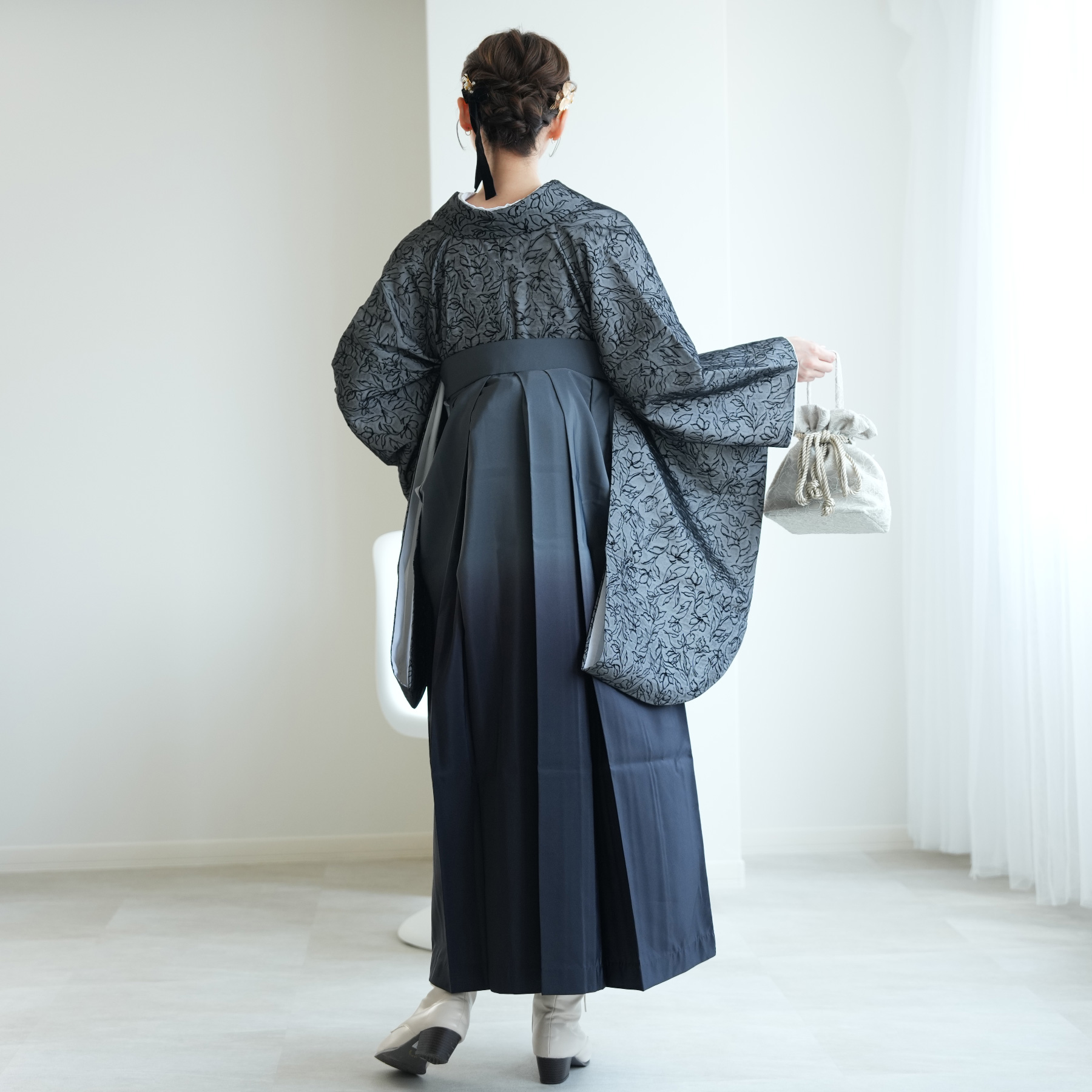 卒業式　袴　utatane 袴 2点セット 2尺袖着物 utatane 卒業式 販売 袴91-99cm（身長153