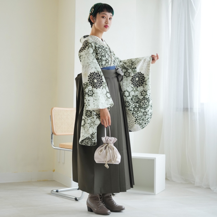 袴 レンタル 卒業式 2尺袖着物 袴セット 17点セット JAPAN STYLE