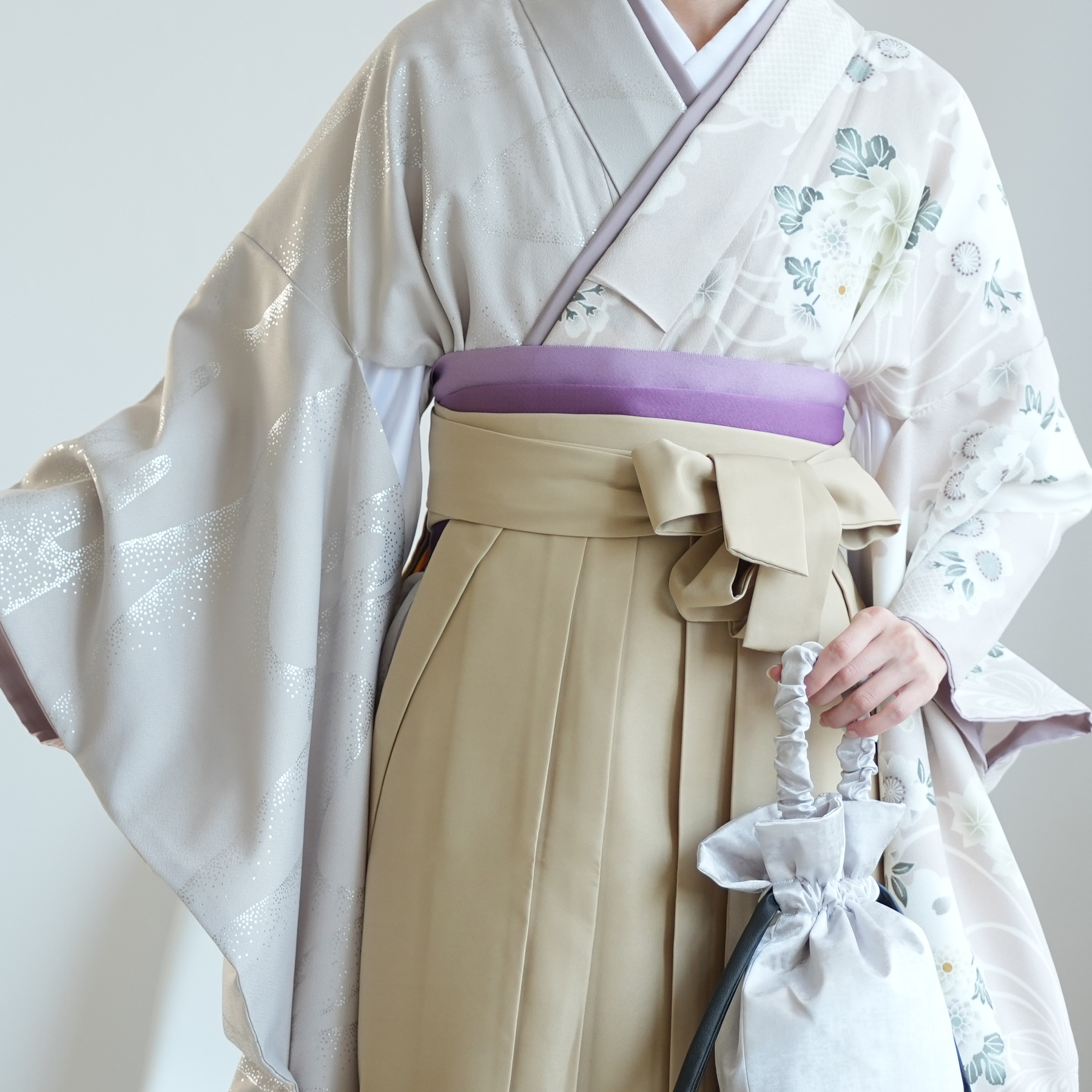 袴 レンタル 卒業式 2尺袖着物 17点セット ひよこ商店 古典柄 レトロ