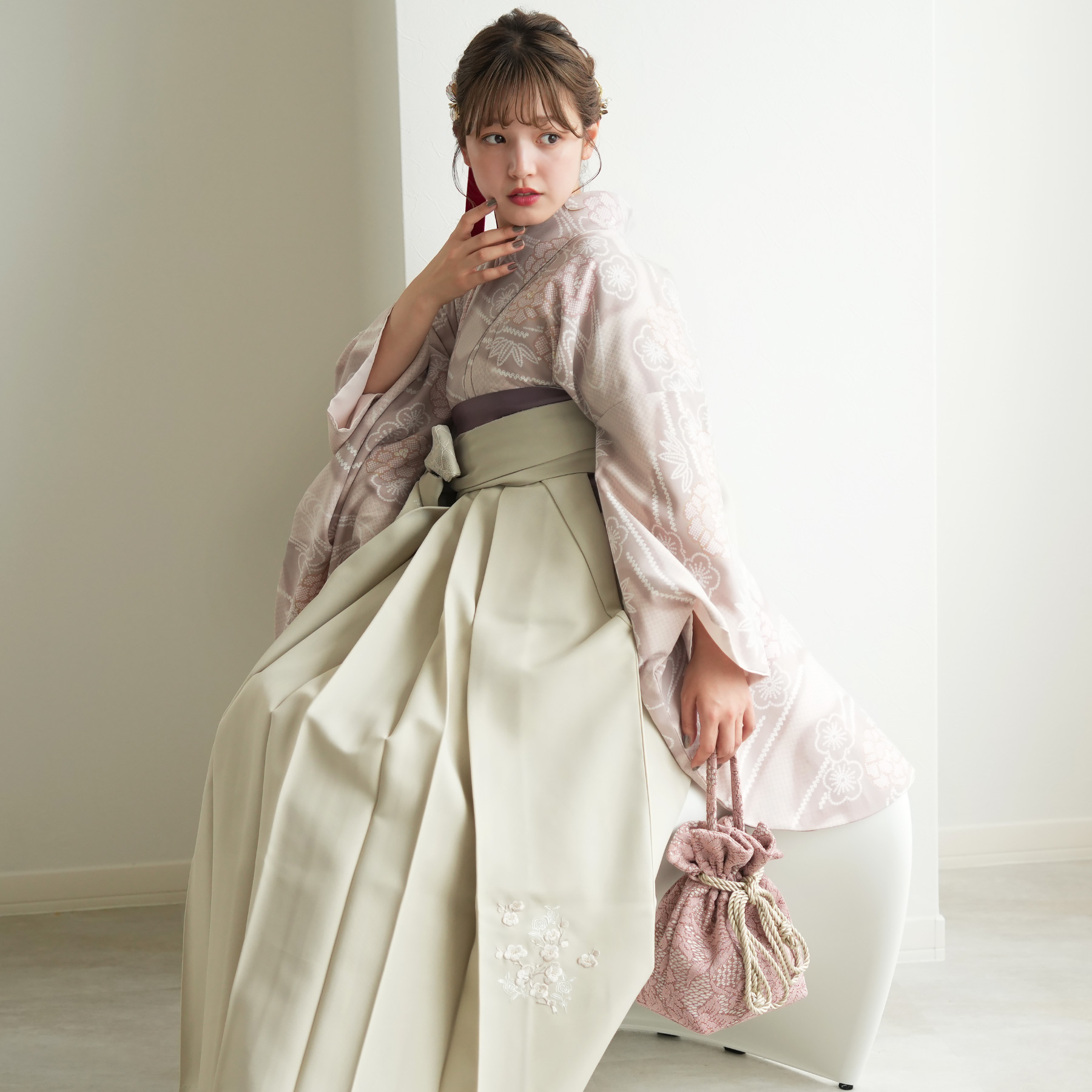 レディース袴 17点セット（メイン画像）
