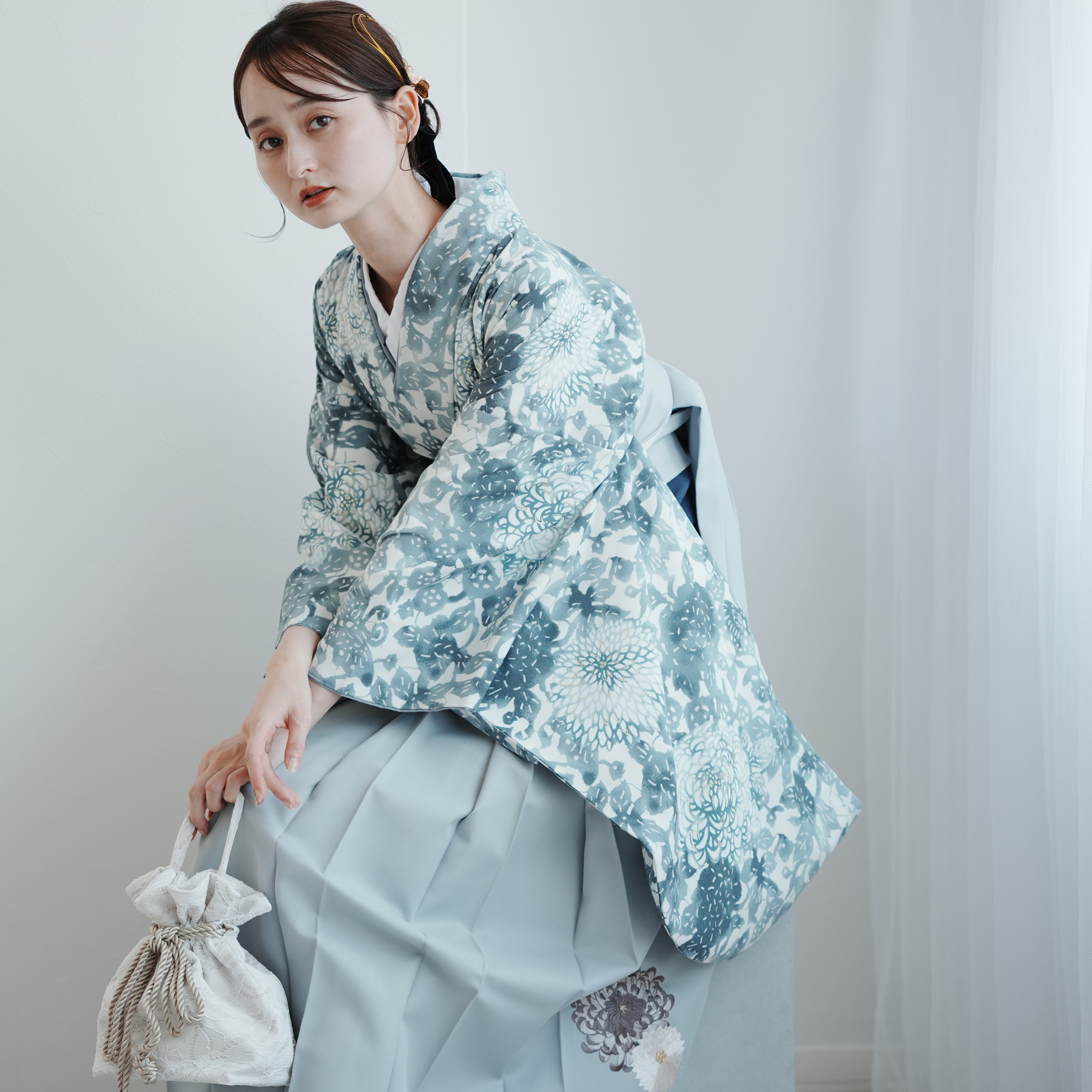 レディース袴 17点セット（ kimono hakama ）