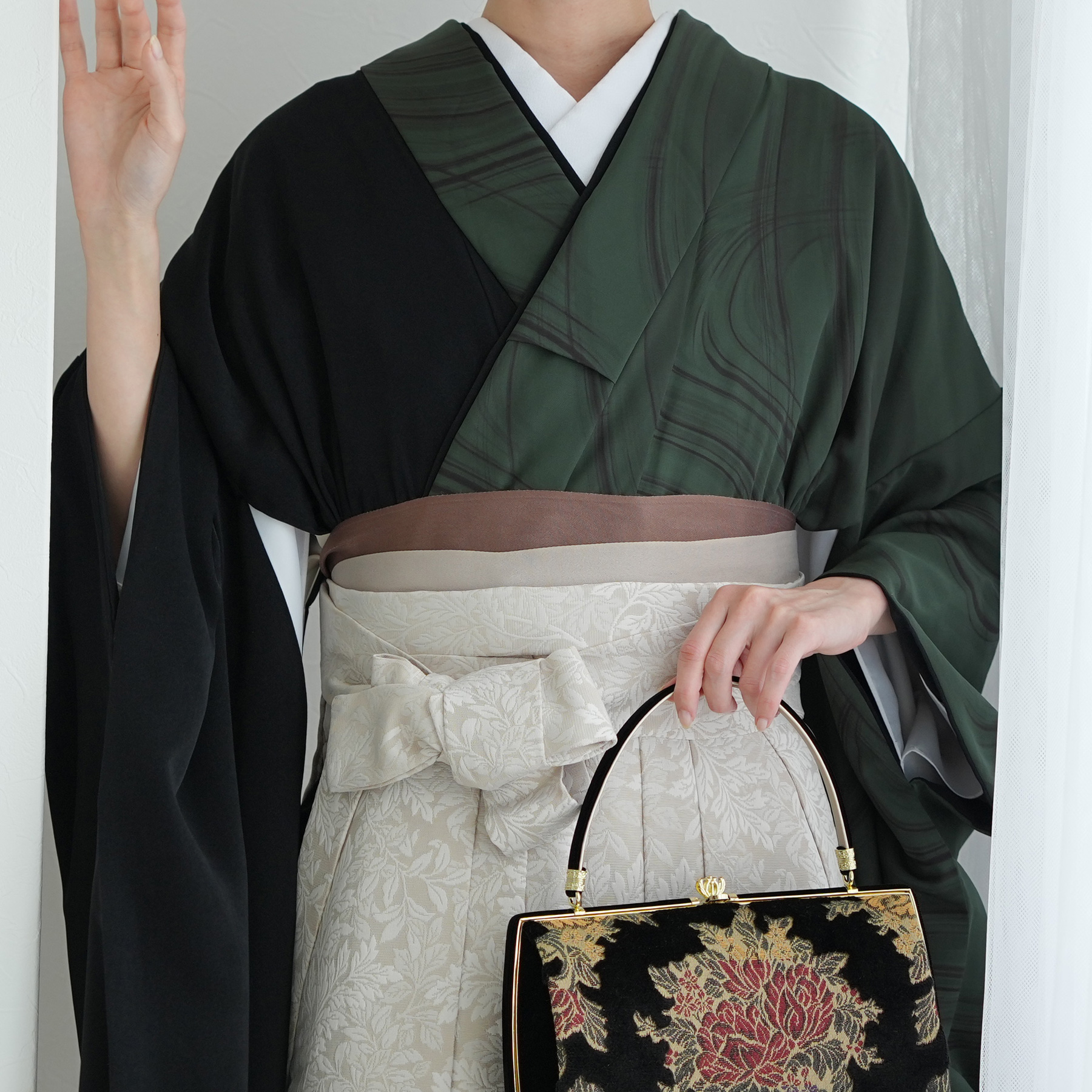 袴セット utatane 半身アシンメトリー