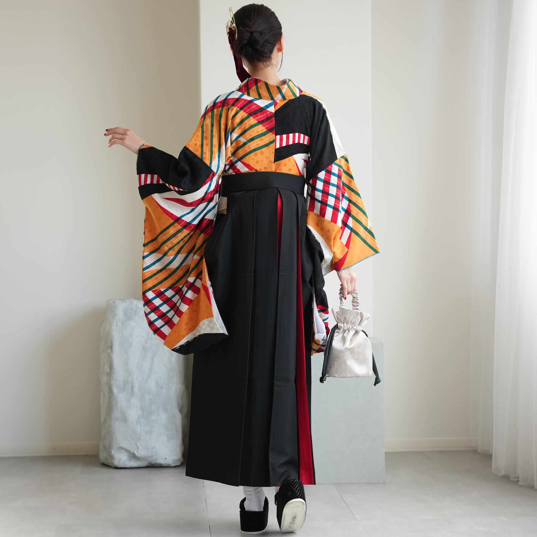 袴 レンタル 卒業式 二尺袖着物 17点セット...の詳細画像5