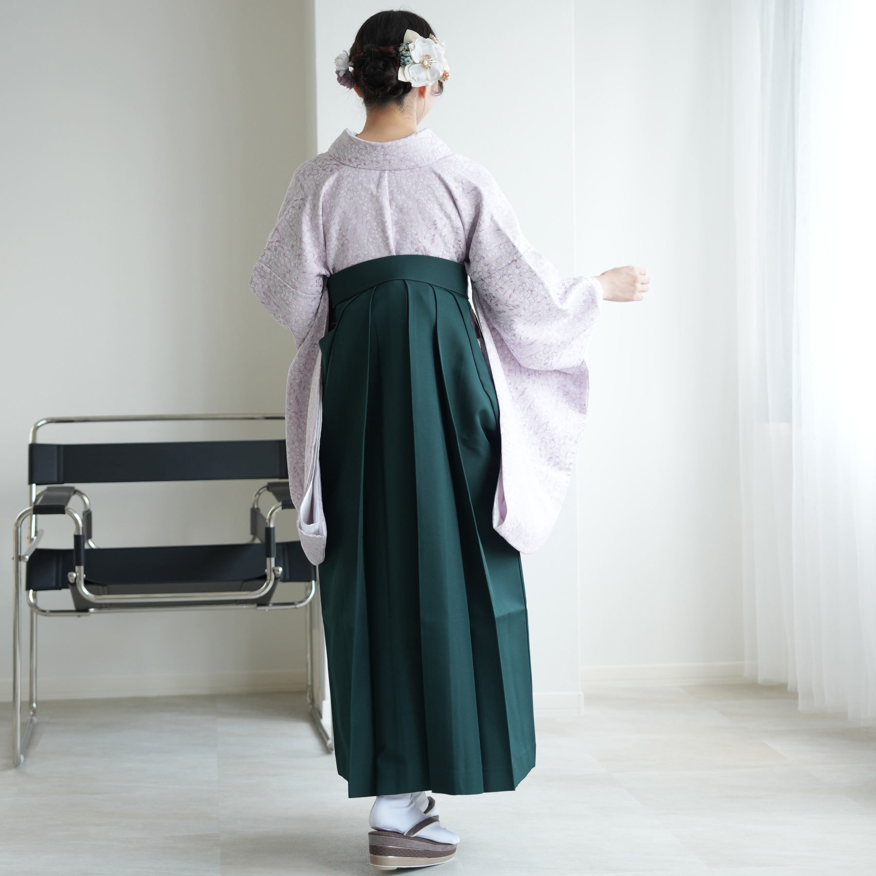 袴 レンタル 卒業式 2尺袖着物 袴 17点セット レトロ 袴セット ラベンダーピンクの可憐小花 : 1021660711 : 浴衣通販 utatane