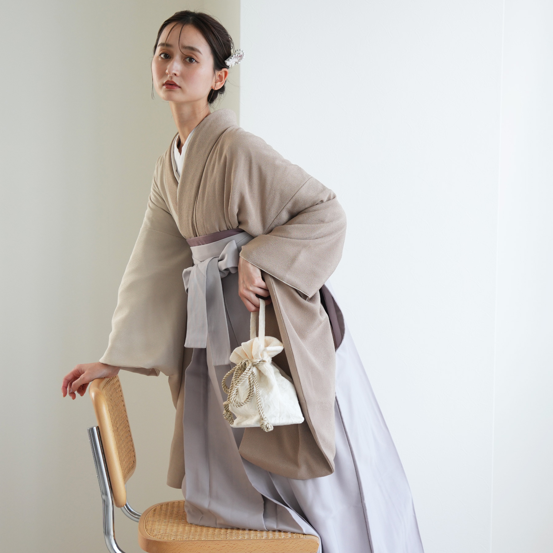 袴 レンタル 卒業式 2尺袖着物 17点セット utatane レトロ 袴セット