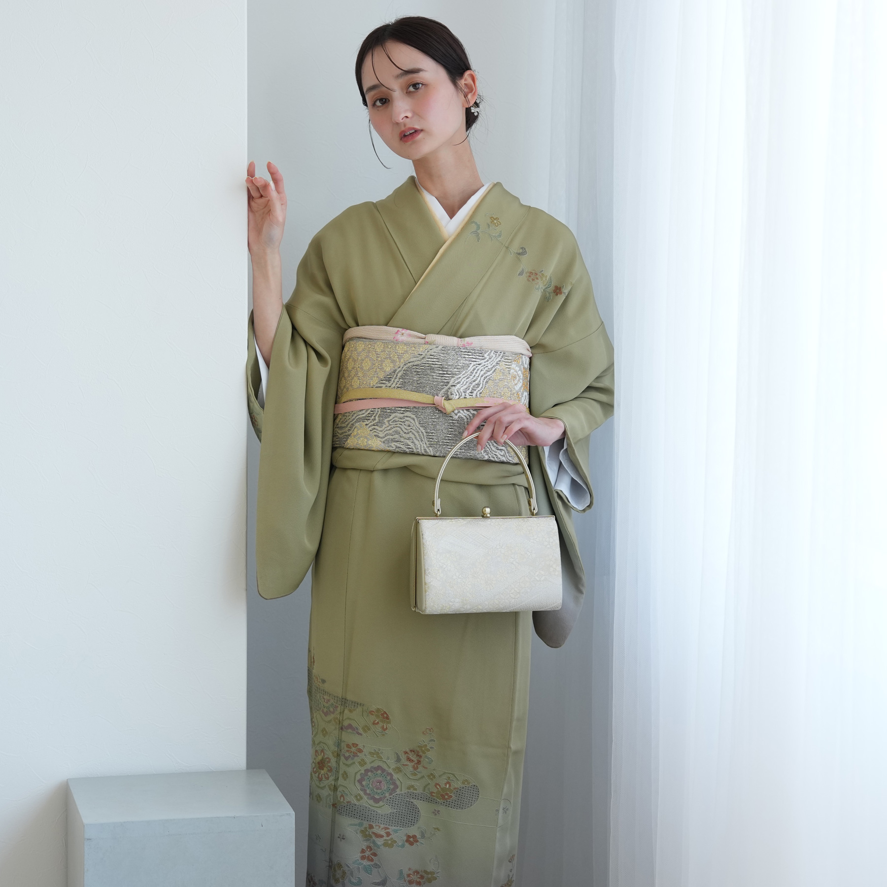 訪問着 レンタル おしゃれ 20点 フルセット 古典柄 正絹 着物 七五三