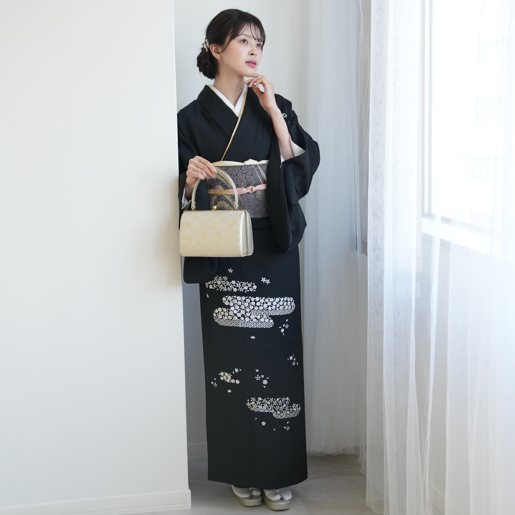 訪問着 レンタル おしゃれ 20点 フルセット 古典柄 レトロ 母親 正絹