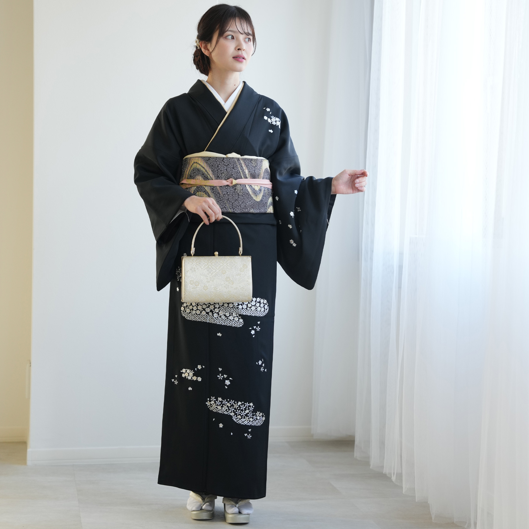 レンタル 訪問着 おしゃれ フルセット 古典柄...の詳細画像3