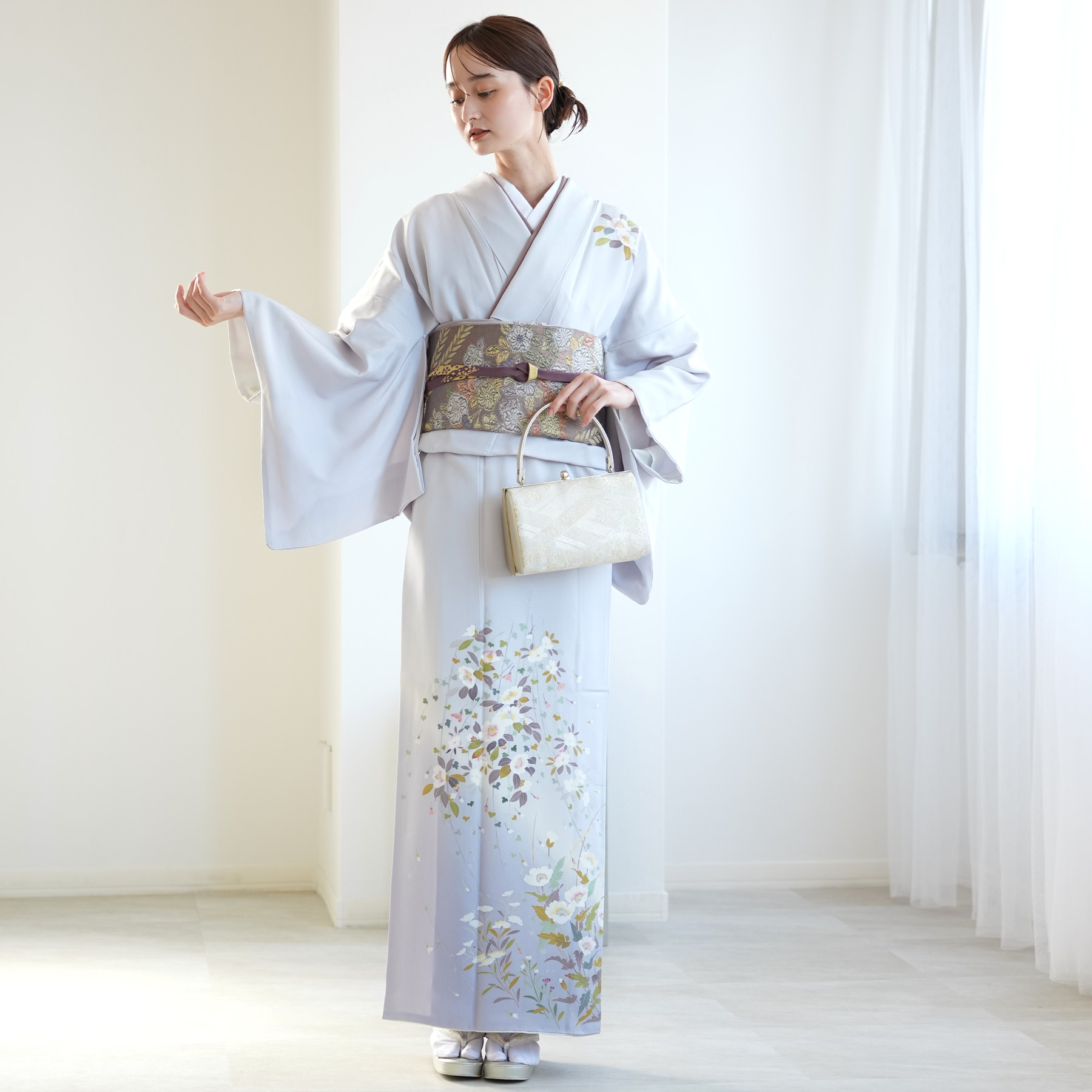 訪問着 レンタル おしゃれ 20点 フルセット 古典柄 レトロ モダン 母親