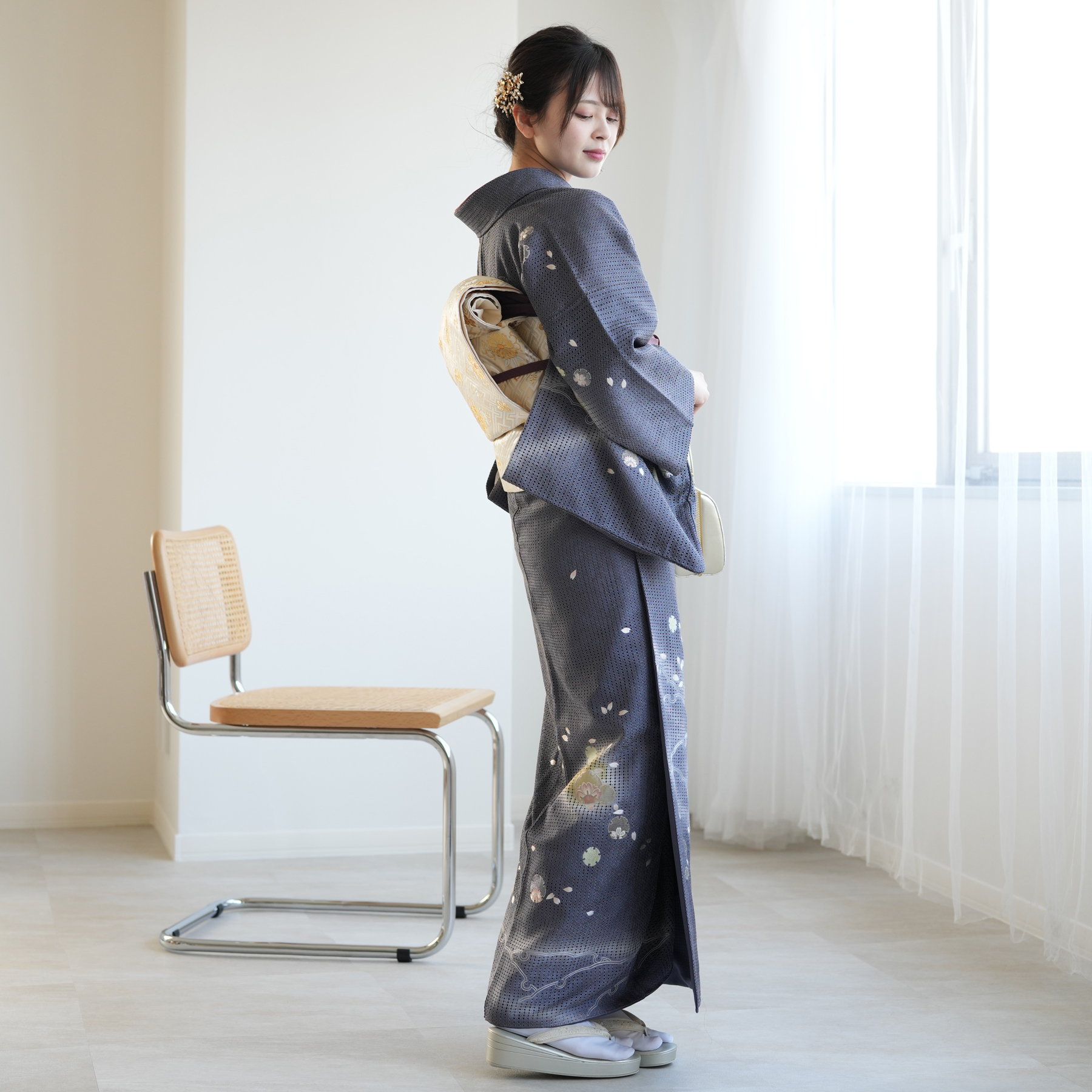 正絹　訪問着　フルセット　４点セット　七五三　お宮参り　入学式　Ｙ209 000000001439_rSQV1Vh.jpg
