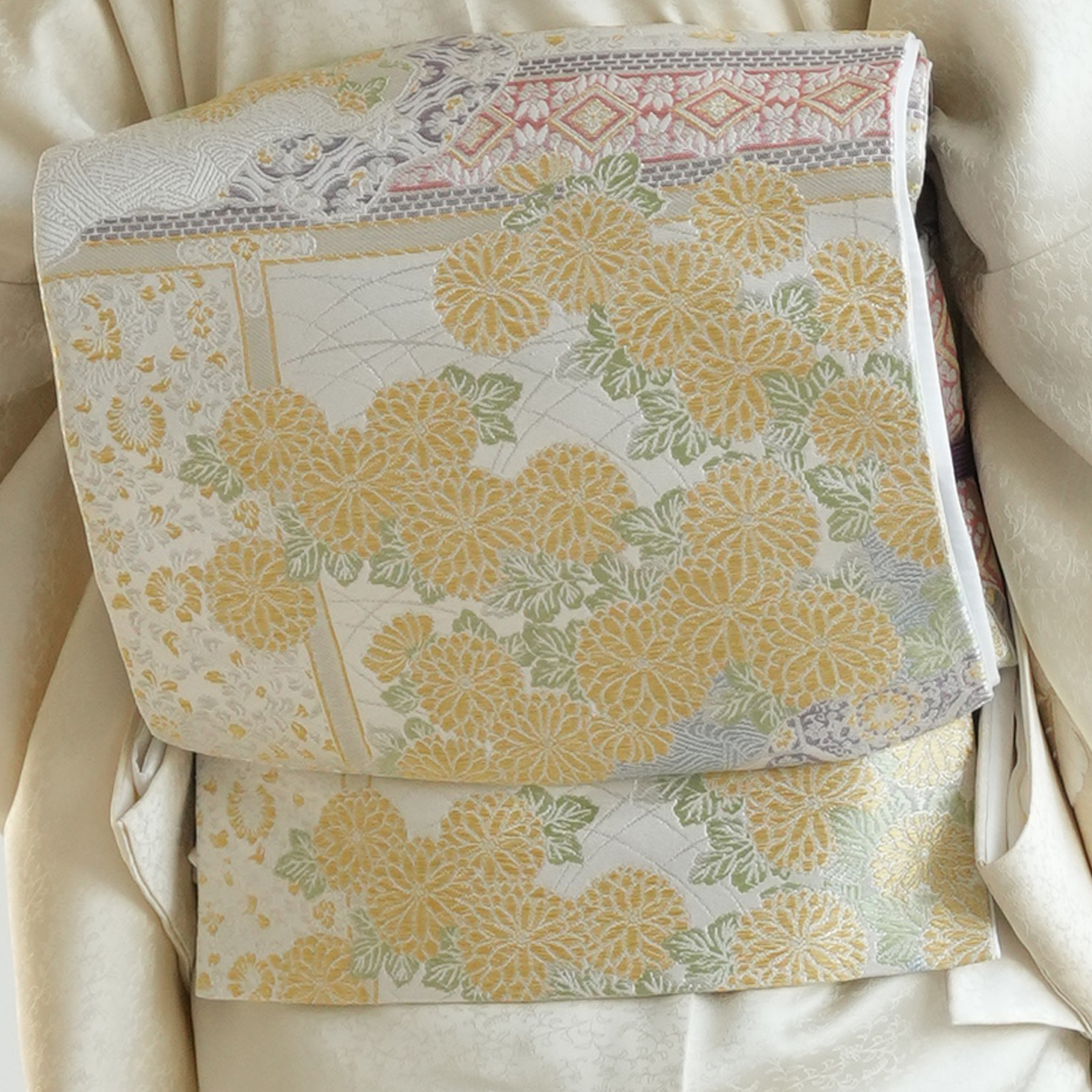 訪問着 レンタル おしゃれ 20点フルセット クリーム地に流れる刺繍の蔦