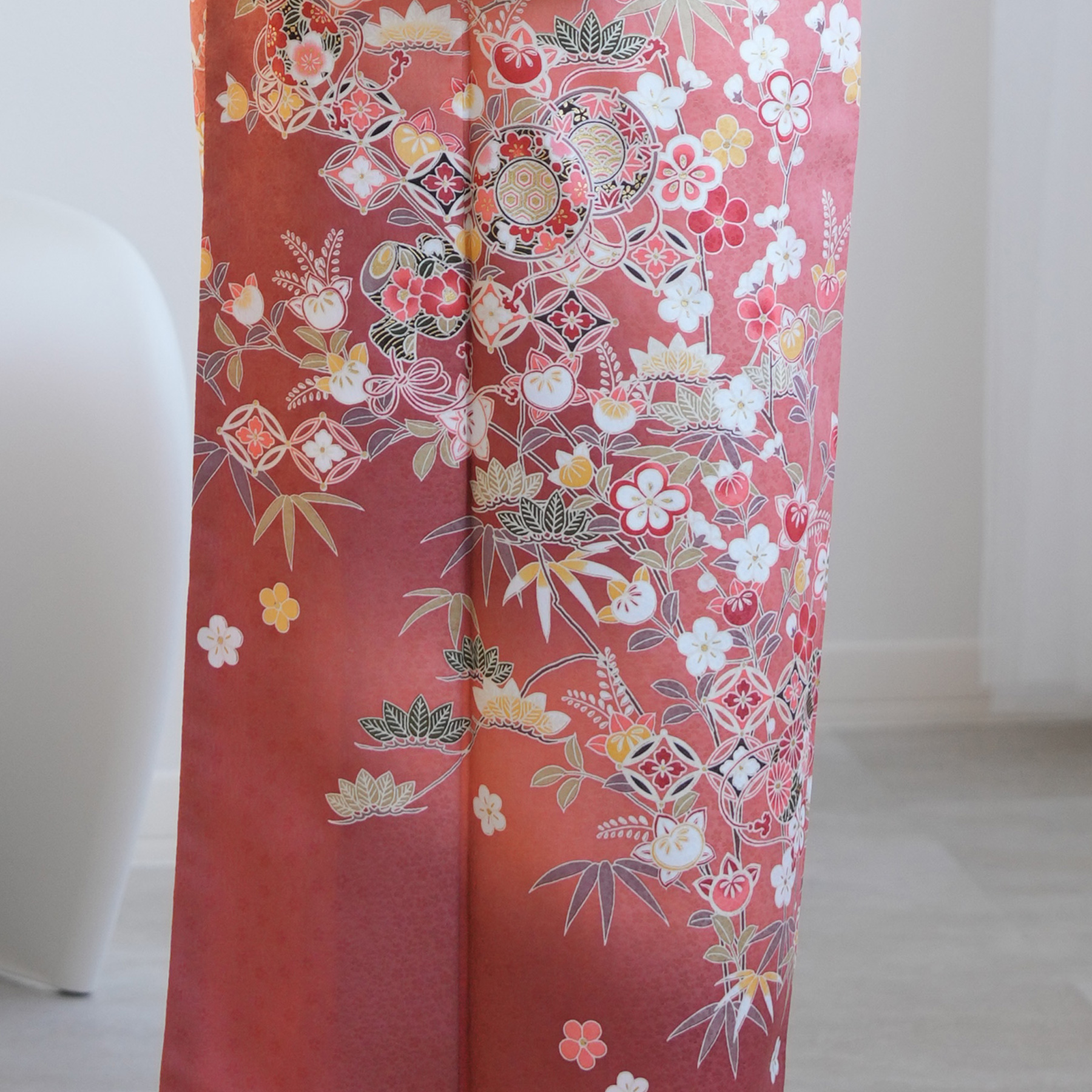 訪問着 レンタル おしゃれ 20点フルセット コーラルピンクにはんなり