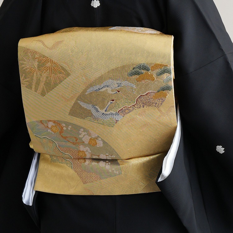 レンタル 黒留袖 50代 留袖 フルセット 着物 松文 華やか フォーマル