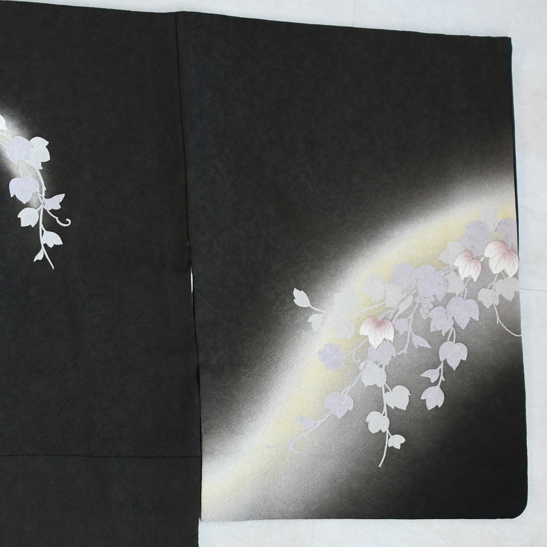 レンタル 付け下げ 20点セット 附下 着物 草花 黒系 フォーマル 入学式