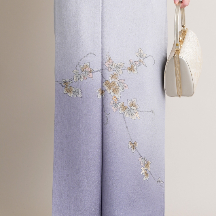 付け下げ レンタル 20点セット 古典柄 レトロ 附下 花 青系