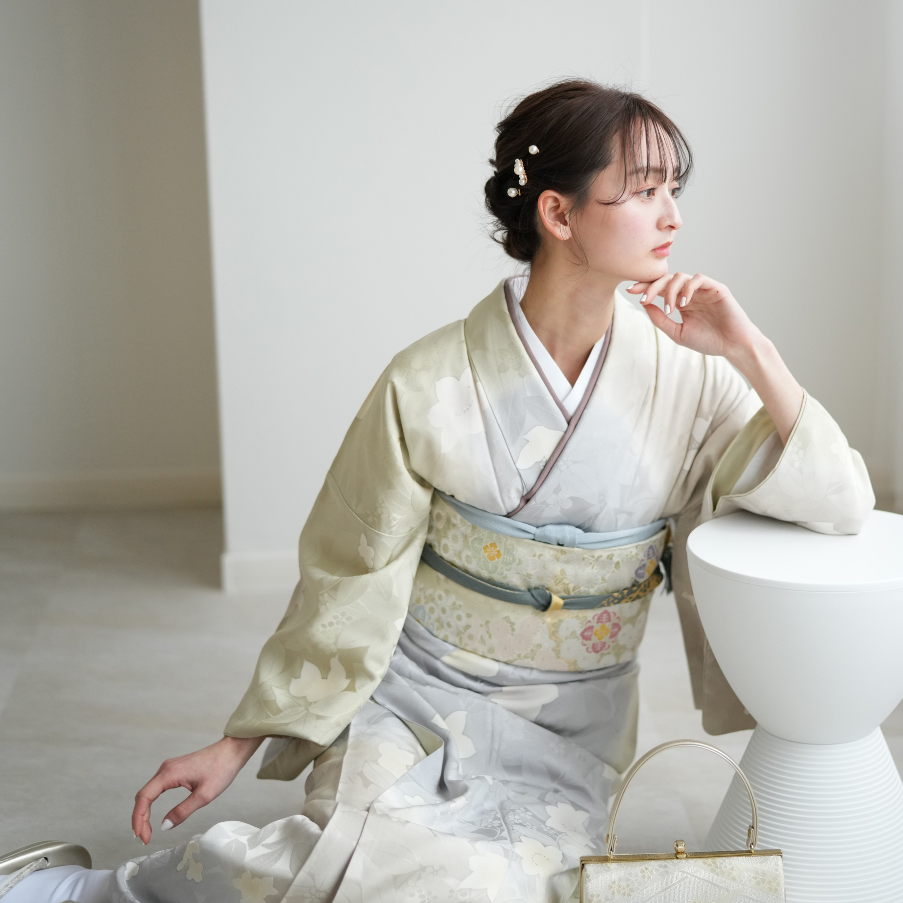 レンタル 附下訪問着 訪問着 付け下げ 母 フルセット 20点セット フリーサイズ 女性 附下 附け下げ 入学式 卒業式 ぼかし つけさげ_7