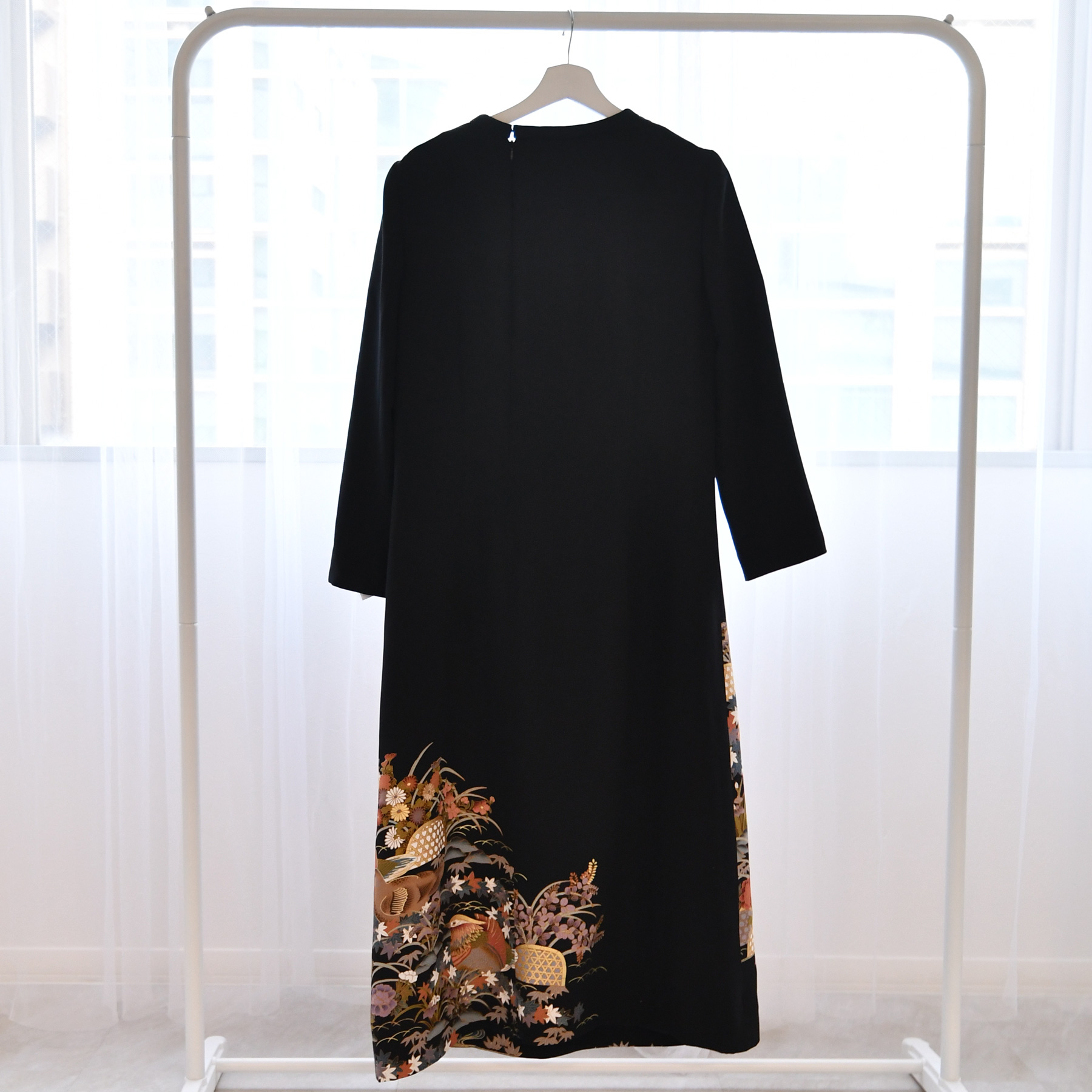 レンタル ドレス 単品 11号 四季の花々と鳥 ワンピース レディース