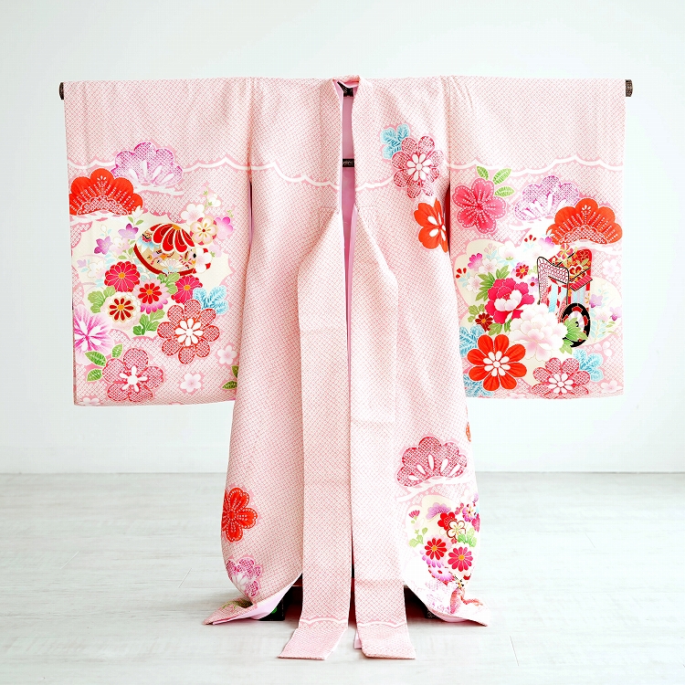 お宮参り レンタル 女の子 産着 祝着 古典柄 レトロ アンティーク系 6