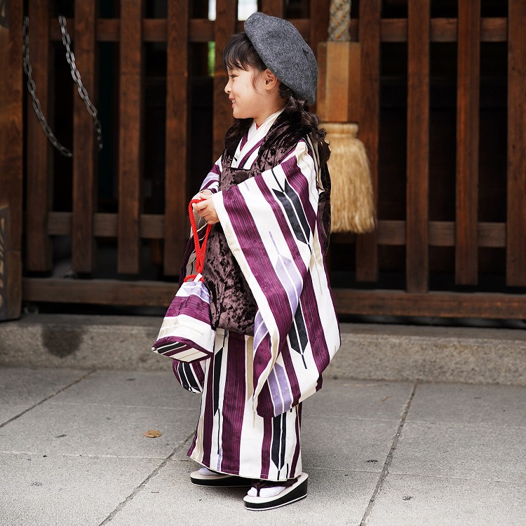 七五三 3歳 女の子 フルセット 被布 紫色 おしゃれ 今どき セット 753 imgrc0086050038.jpg