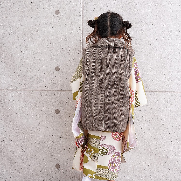 レンタル 七五三 3歳 女の子 フルセット ひよこ商店 古典柄 レトロ