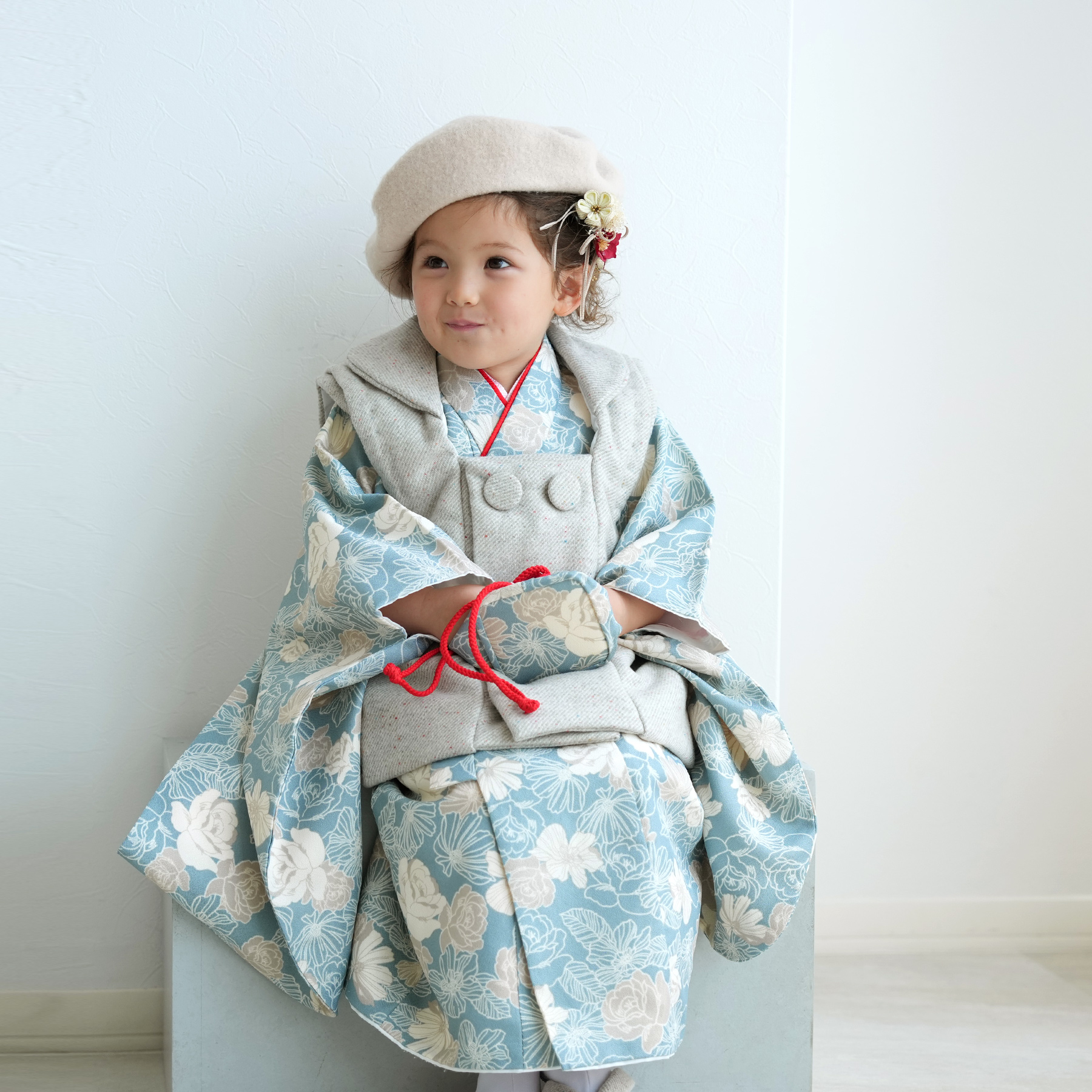 レンタル 七五三 3歳 女の子 フルセット ひよこ商店 古典柄 レトロ