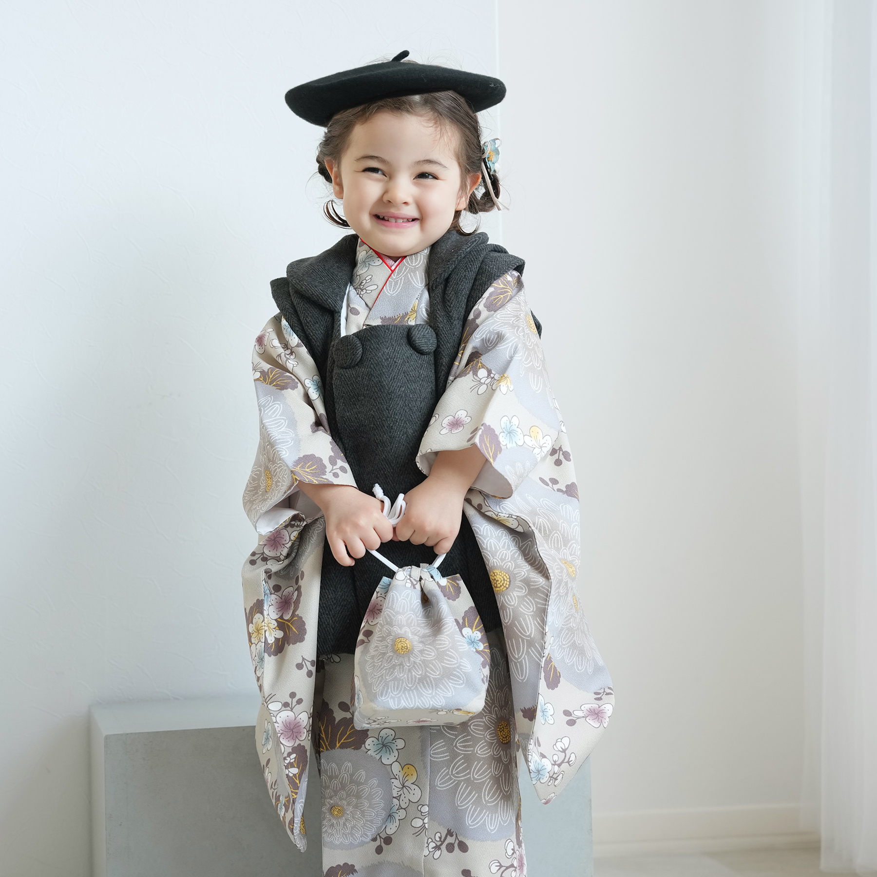 レンタル 七五三 3歳 女の子 被布 フルセット ひよこ商店 古典柄 