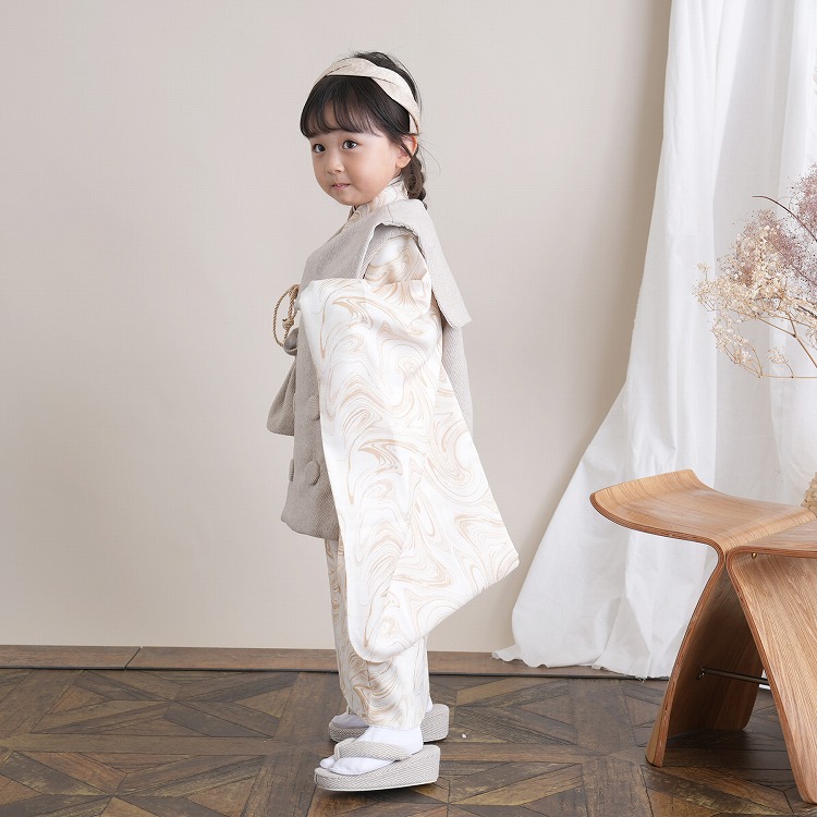 レンタル 七五三 3歳 女の子 フルセット ひよこ商店 古典柄 レトロ
