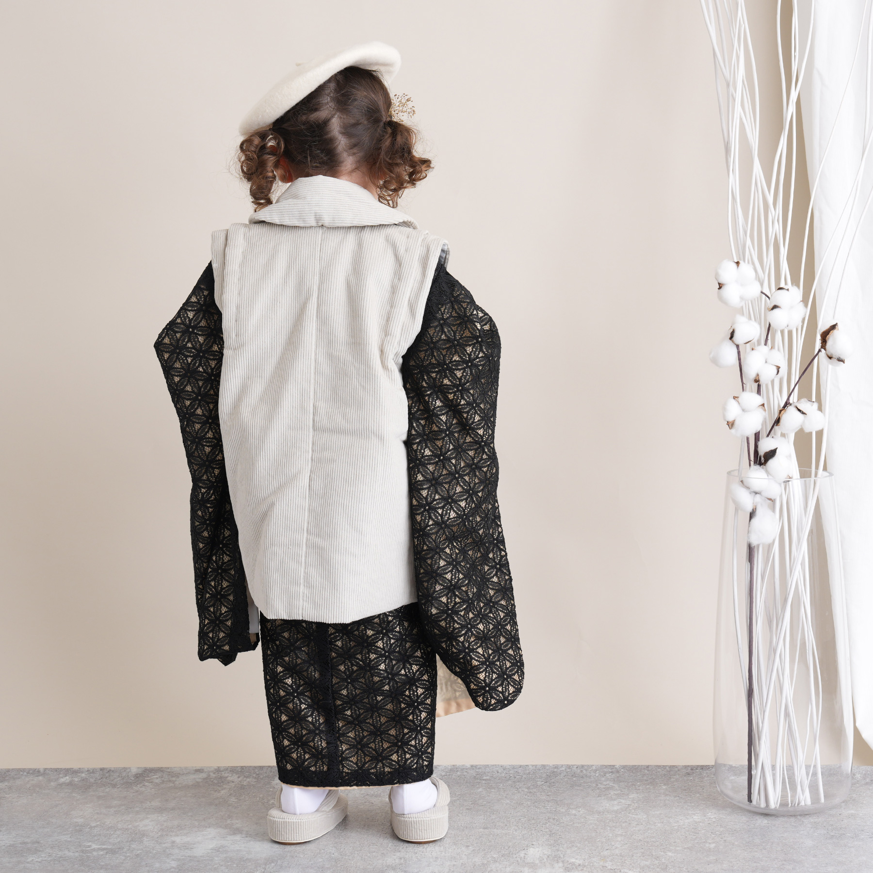 S.mama　七五三 3歳 utatane 被布 レンタル 七五三 3歳 女の子 753_被布 フルセット utatane レトロ