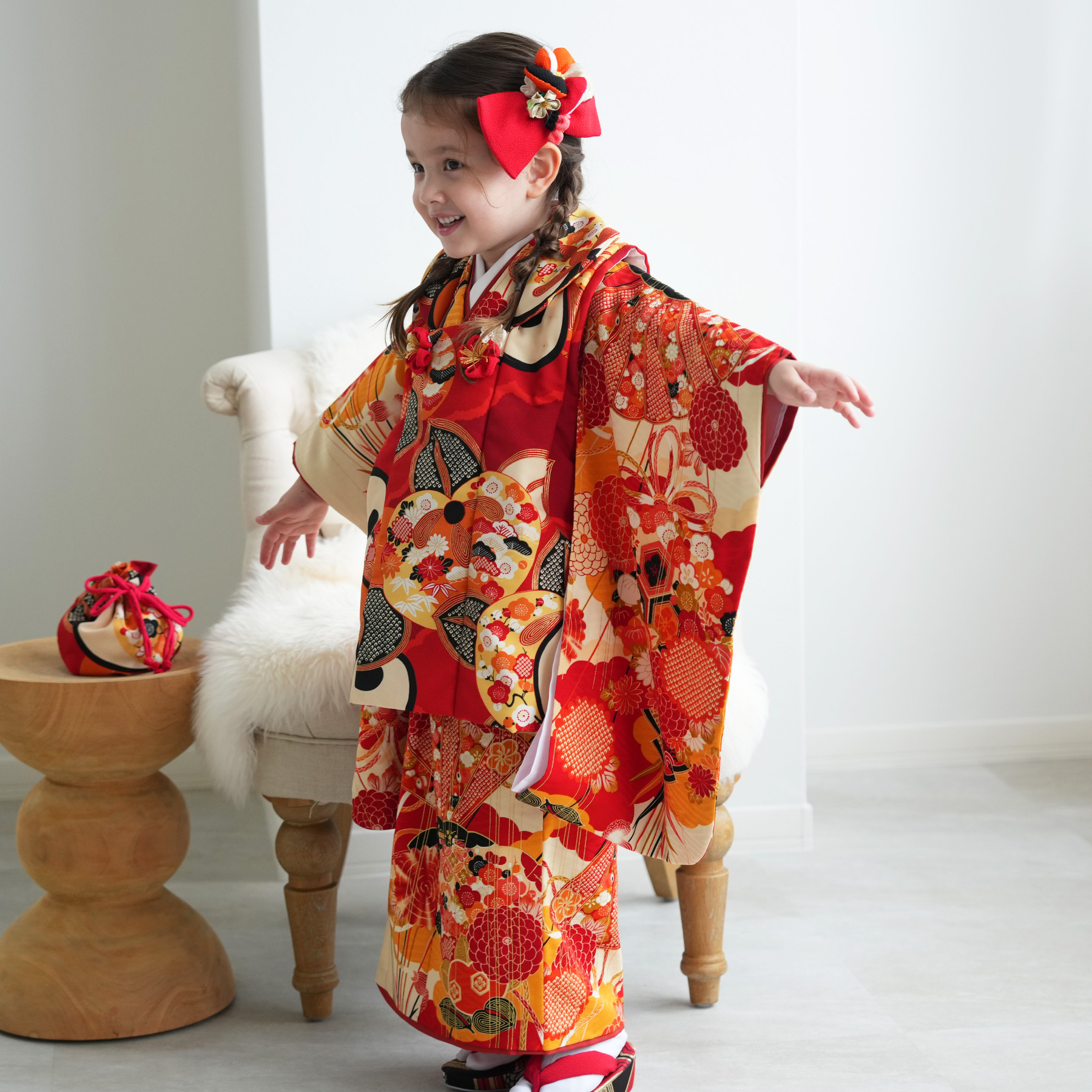 レンタル 七五三 3歳 女の子 LOWRYS FARM ローリーズファーム 雲に橘
