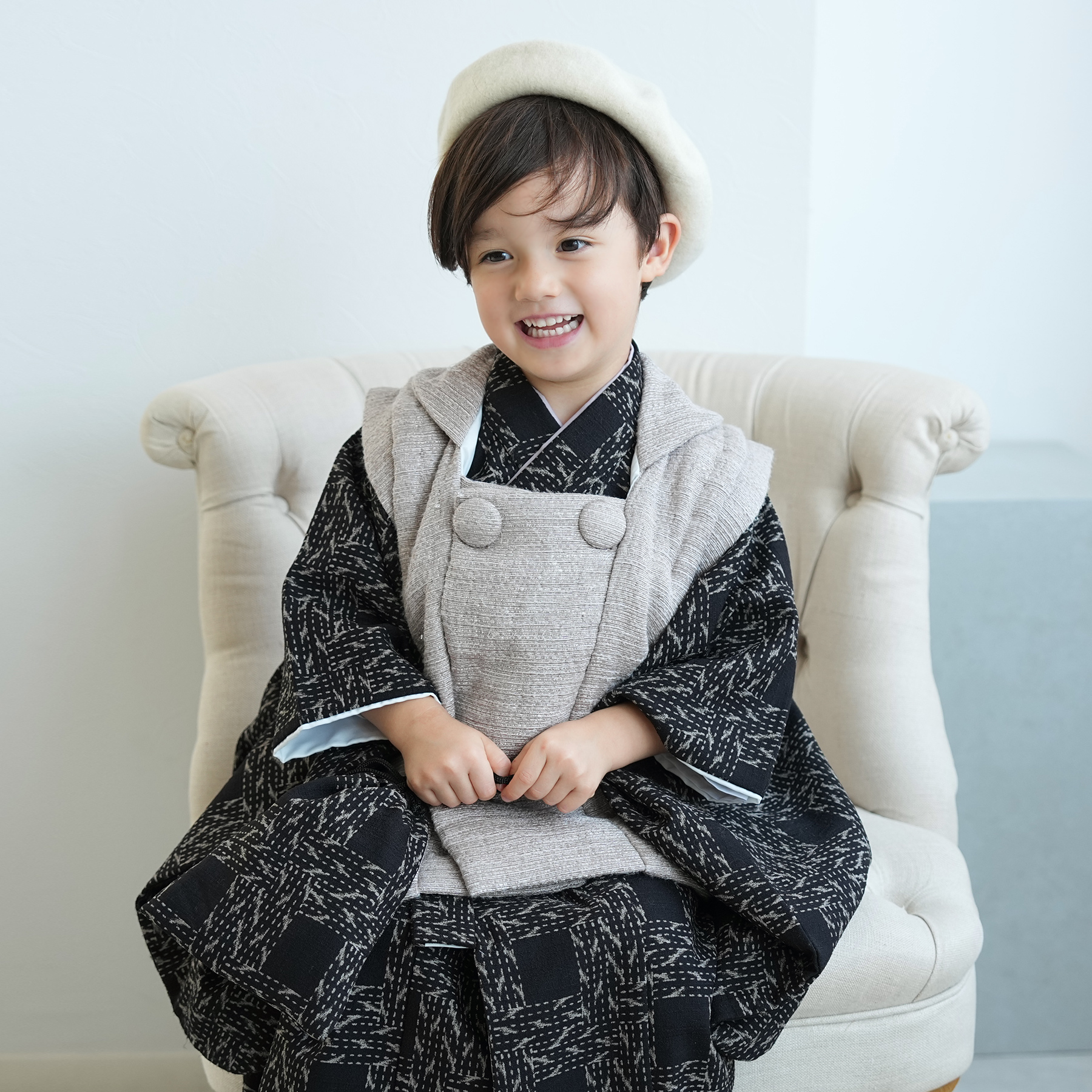 レンタル 七五三 3歳 男の子 セット utatane レトロ モダン 男 男児