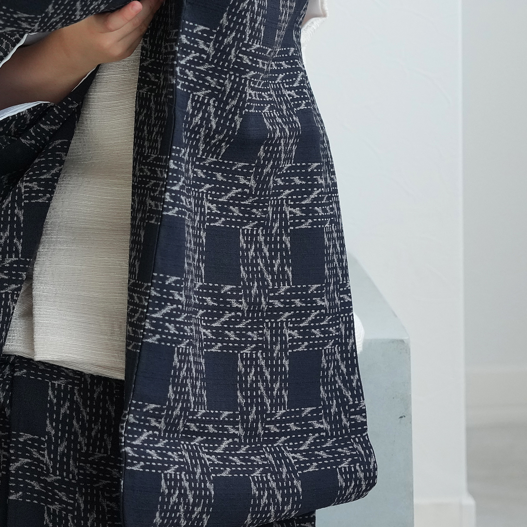 レンタル 七五三 3歳 男の子 被布 着物 セット utatane レトロ 紺系 男