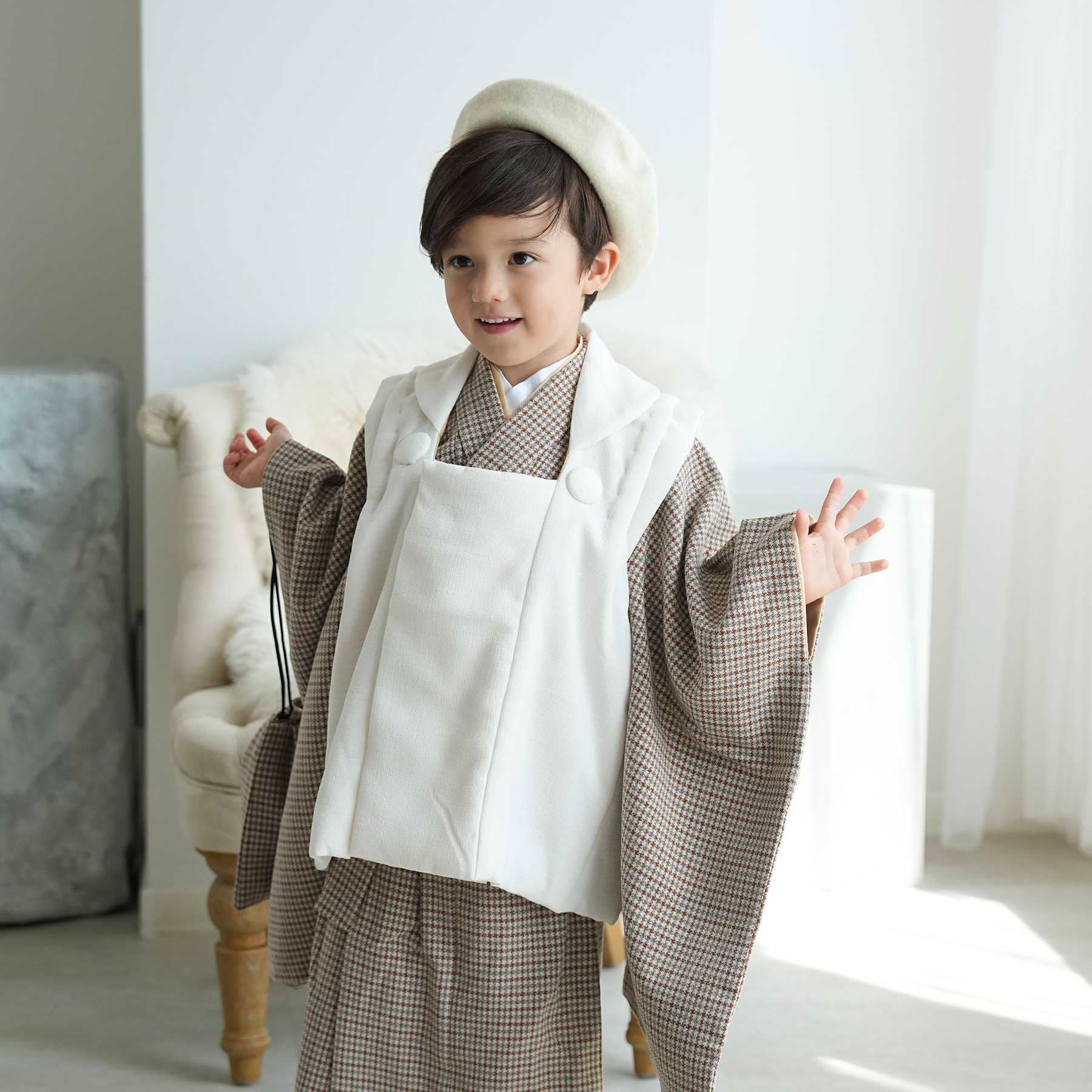 レンタル 七五三 3歳 男の子 セット utatane 古典柄 レトロ