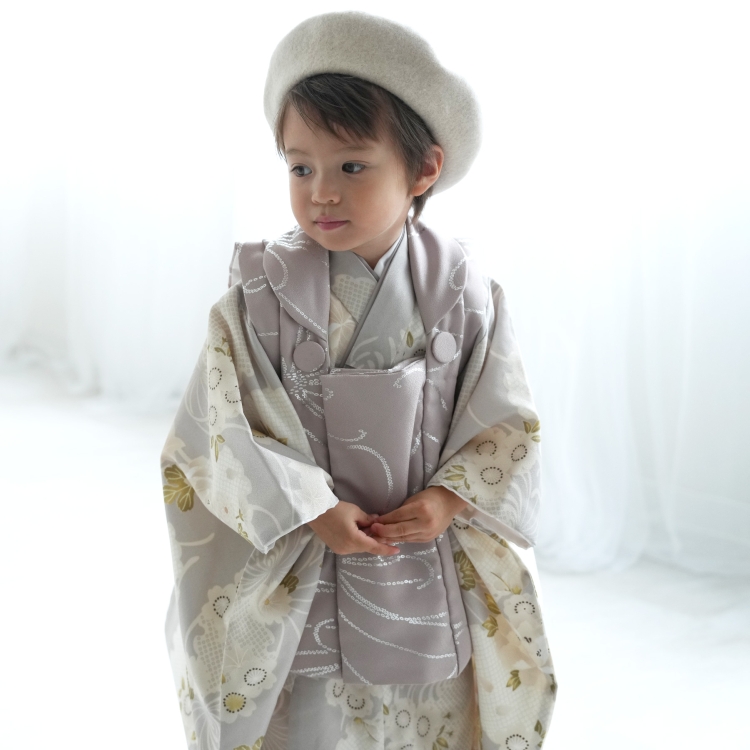 レンタル 七五三 3歳 男の子 七五三セット ひよこ商店 古典柄 レトロ