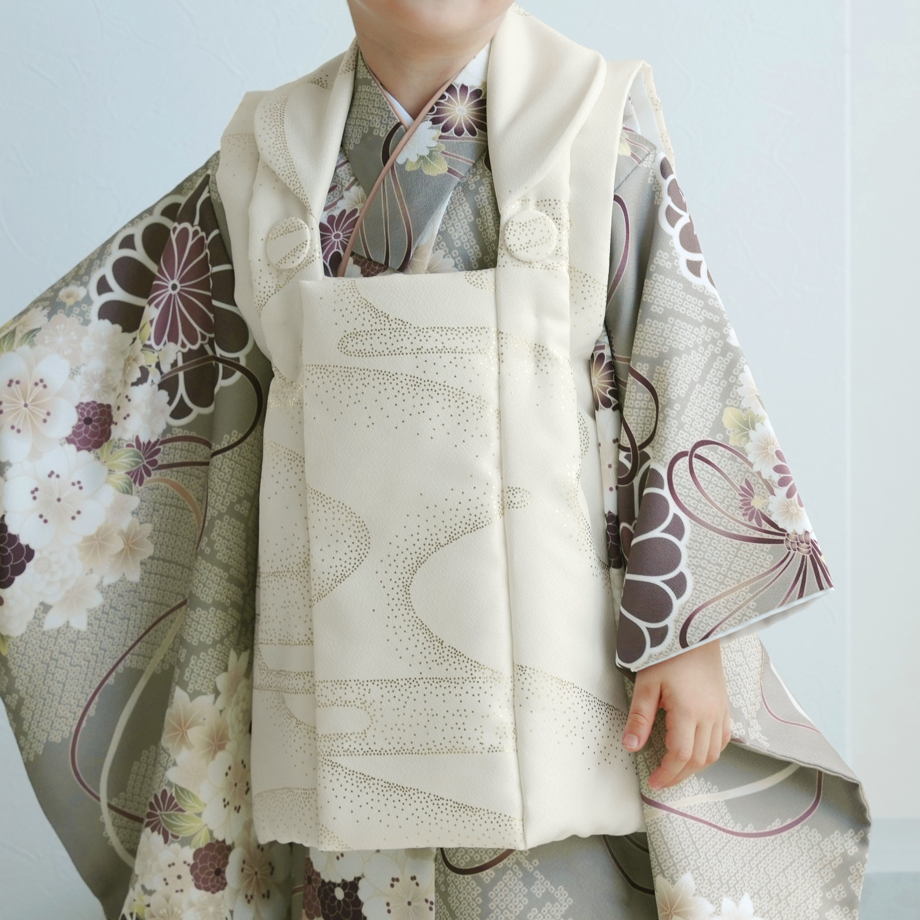 レンタル 七五三 3歳 男の子 ひよこ商店 ベレー帽 被布フルセット