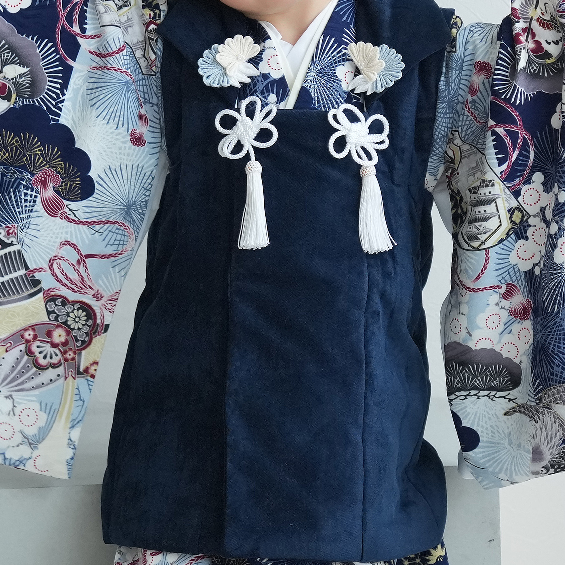 レンタル 七五三 3歳 男の子 華徒然 七五三セット 被布セット 松に鷹