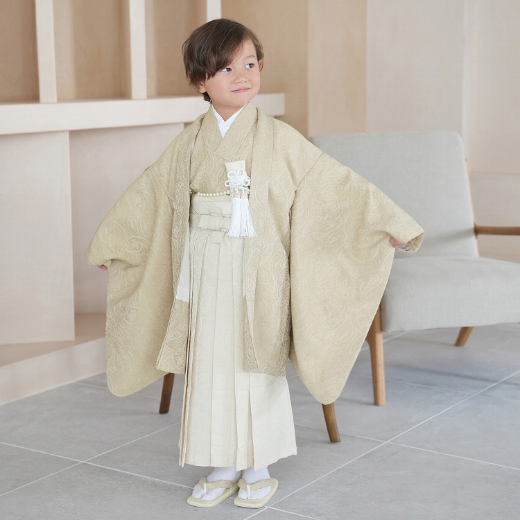 レンタル 七五三 5歳 着物 男の子 袴 utatane レトロ ナチュラル