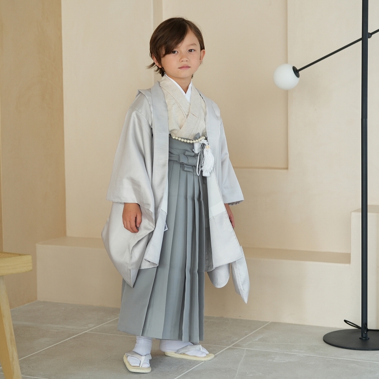 レンタル 七五三 5歳 着物 男の子 袴 フルセット かぷり レトロ モダン