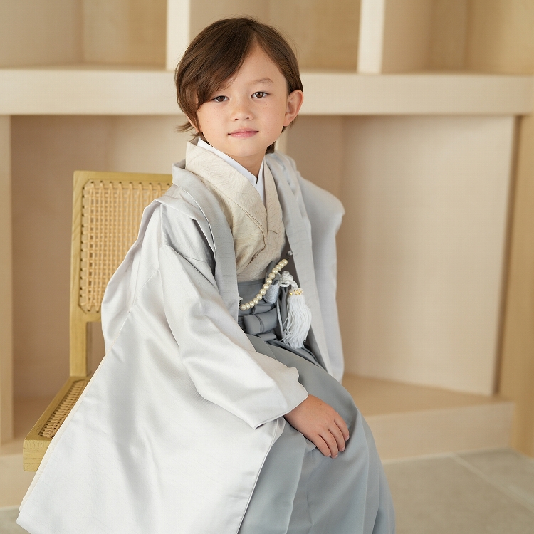 レンタル 七五三 5歳 着物 男の子 袴 フルセット かぷり レトロ モダン