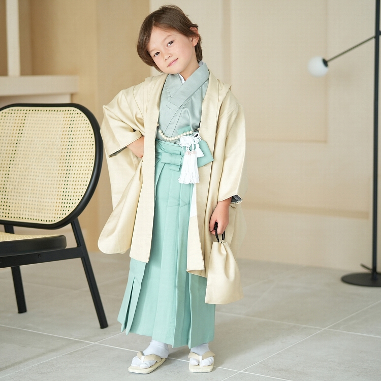 レンタル 七五三 5歳 着物 男の子 袴 七五三セット かぷり レトロ