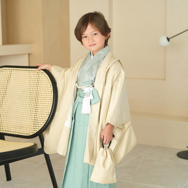 レンタル 七五三 5歳 着物 男の子 袴 七五三セット かぷり レトロ