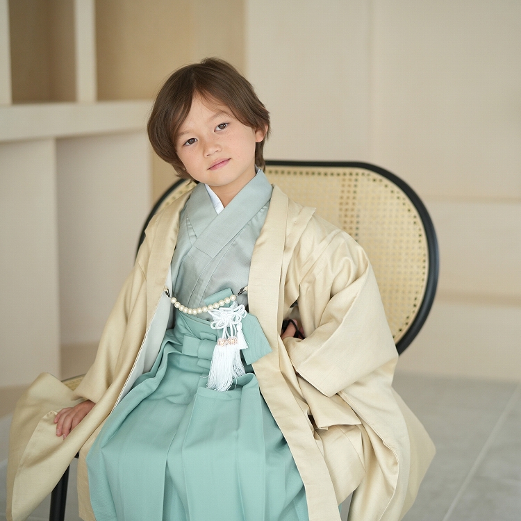 レンタル 七五三 5歳 着物 男の子 袴 七五三セット かぷり レトロ