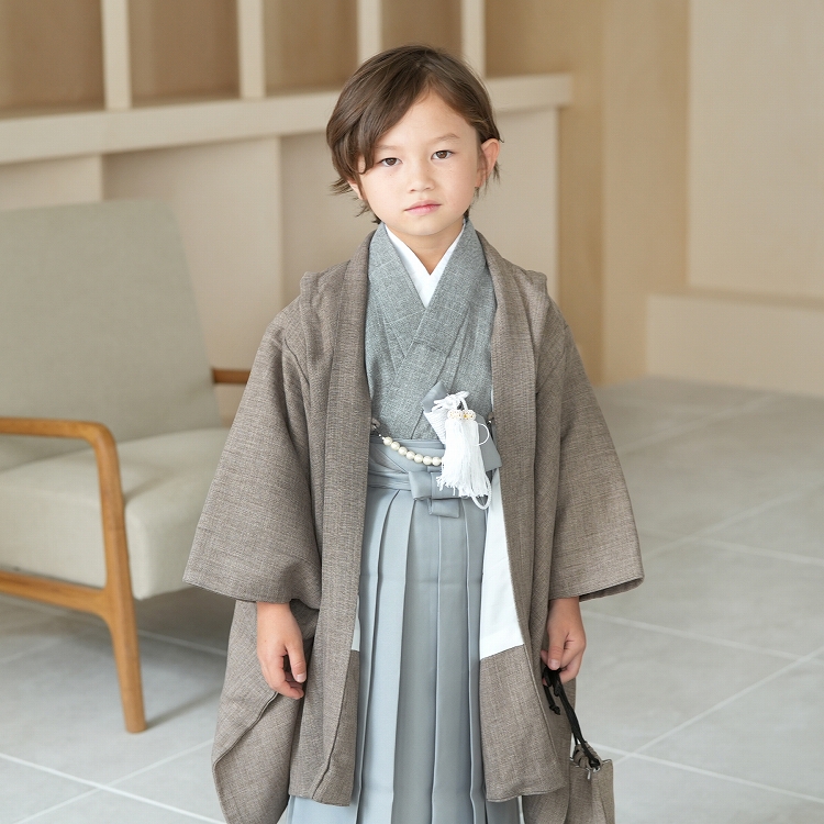 レンタル 七五三 5歳 着物 男の子 袴 七五三セット かぷり レトロ