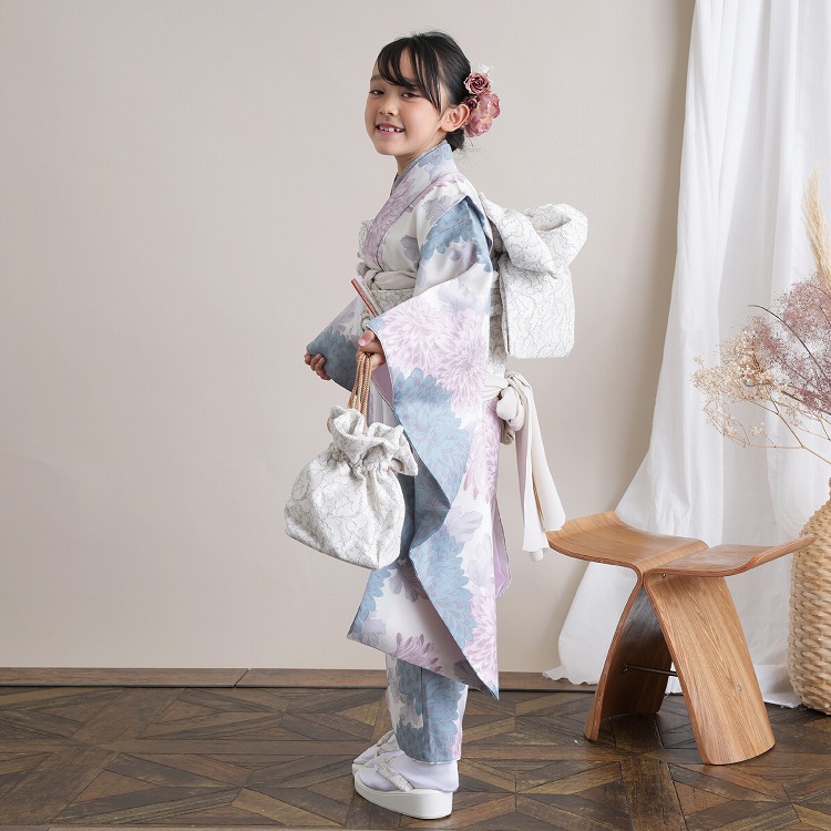 レンタル 七五三 7歳 セット ひよこ商店 古典柄 レトロ アンティーク系