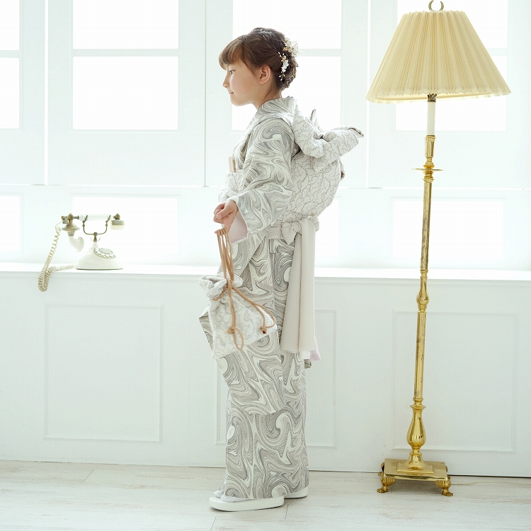 レンタル 七五三 着物 7歳 セット ひよこ商店 古典柄 レトロ